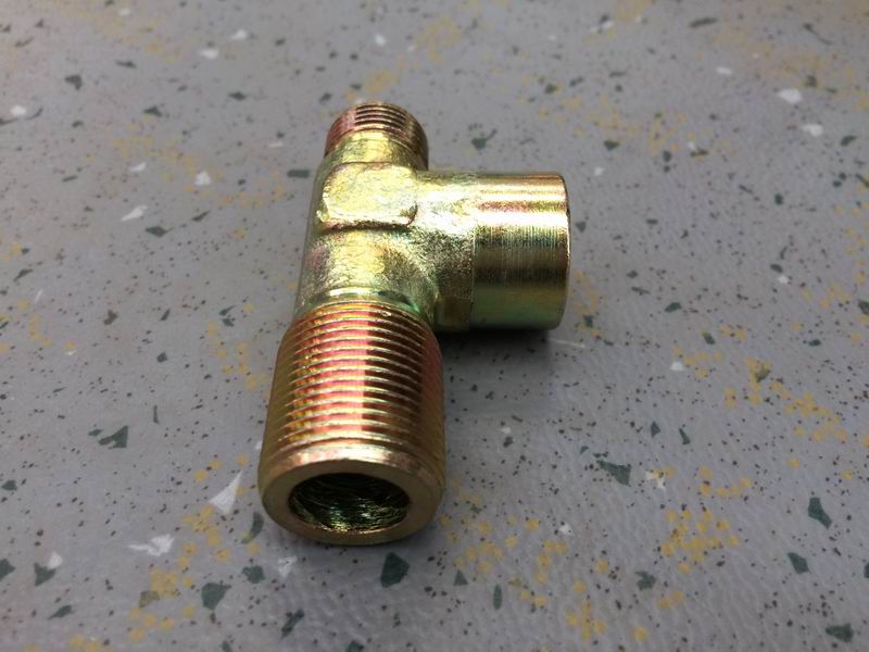 Tee connector, M22*1.5, M18*1.5, internal M12*1.5-1