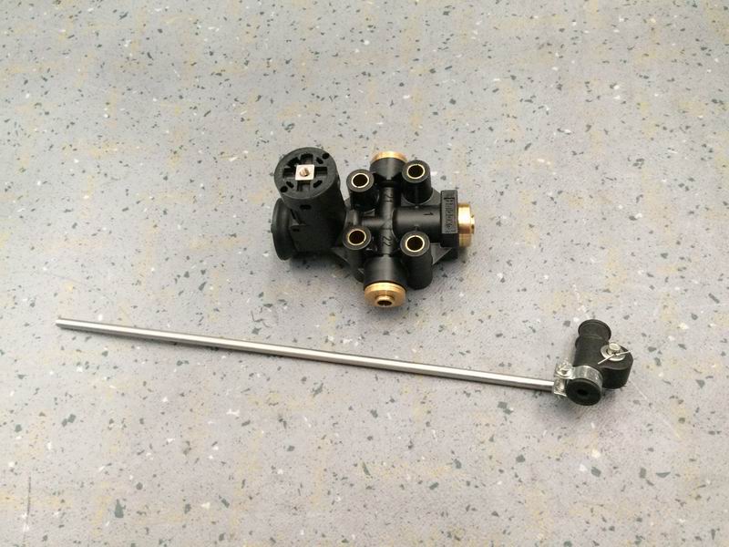 Height valve, quick plug connector, plastic