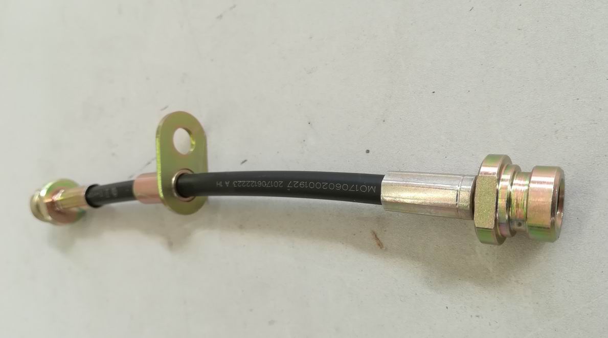 Hydraulic brake hose assembly, with connectors M10*1 at both ends, L=215