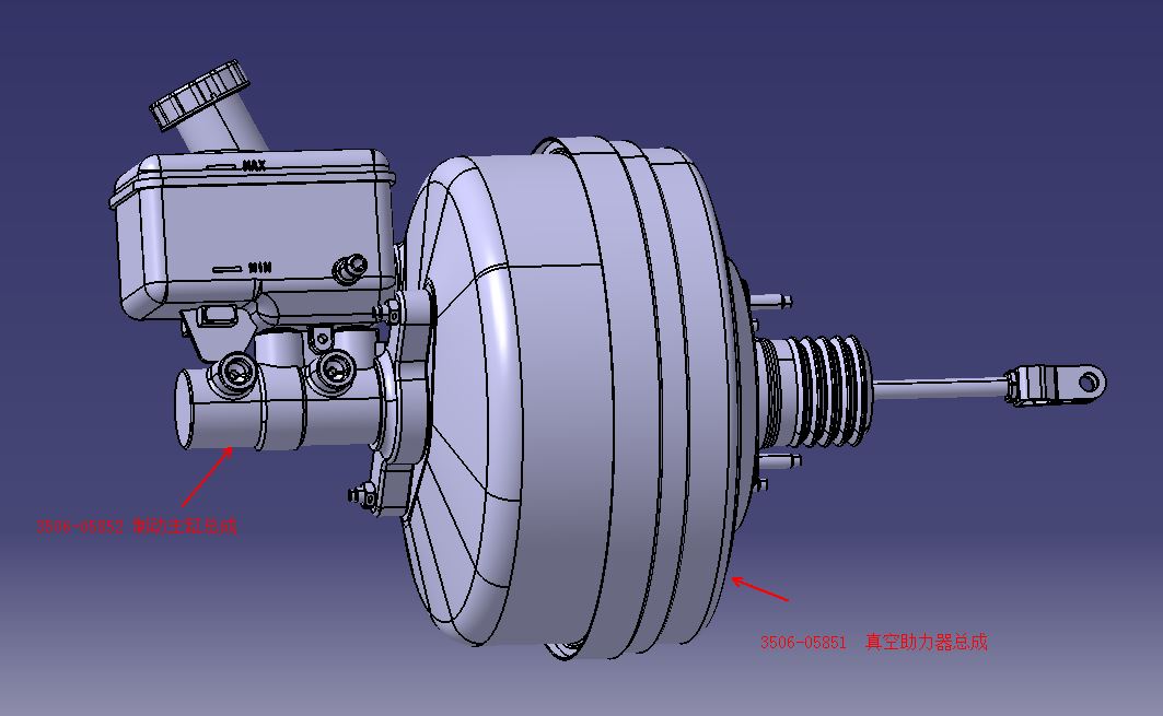 Vacuum booster assembly