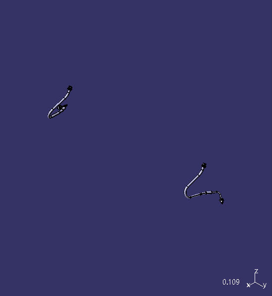 Hydraulic brake hose assembly, with connectors M10*1 at both ends, L=400