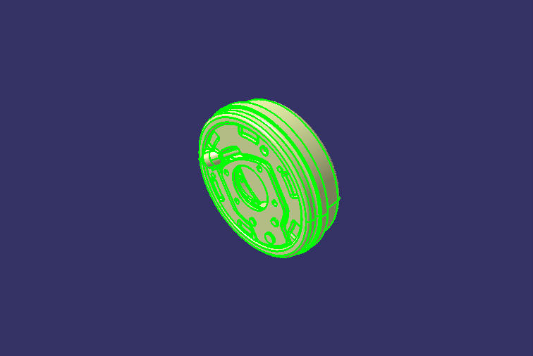 Central drum parking brake (rear axle)