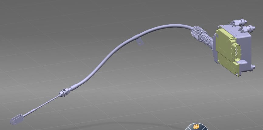 Electronic parking actuator, maximum output force F=1600