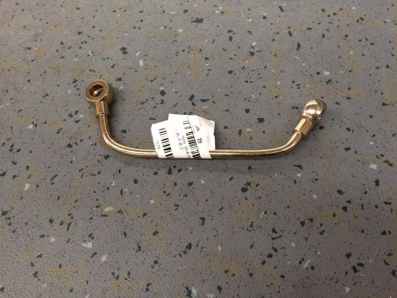 Air compressor oil inlet pipe