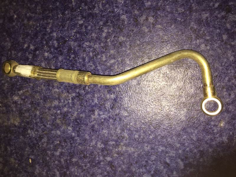 Air compressor water inlet pipe