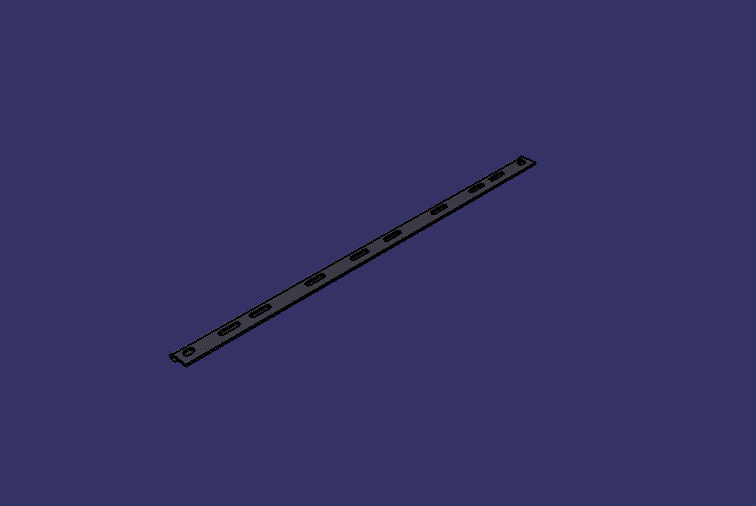 Кронштейн воздухоаккумулятора (1 шт., стальной прямой угол, L= 830 , процесс 20 )