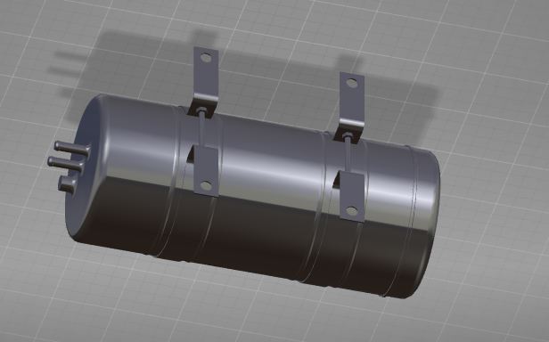 Vacuum gas storage tube