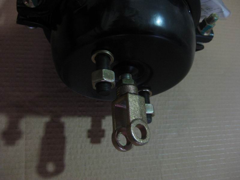 Rear brake air chamber assembly - left; specifications are 16