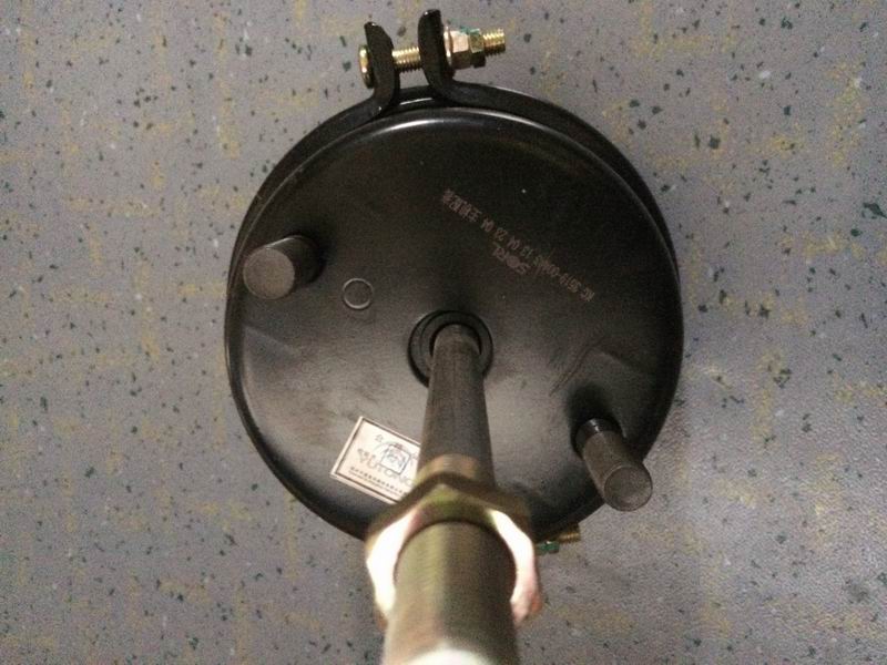 Front brake air chamber assembly-left; consumed stock; 24″-1