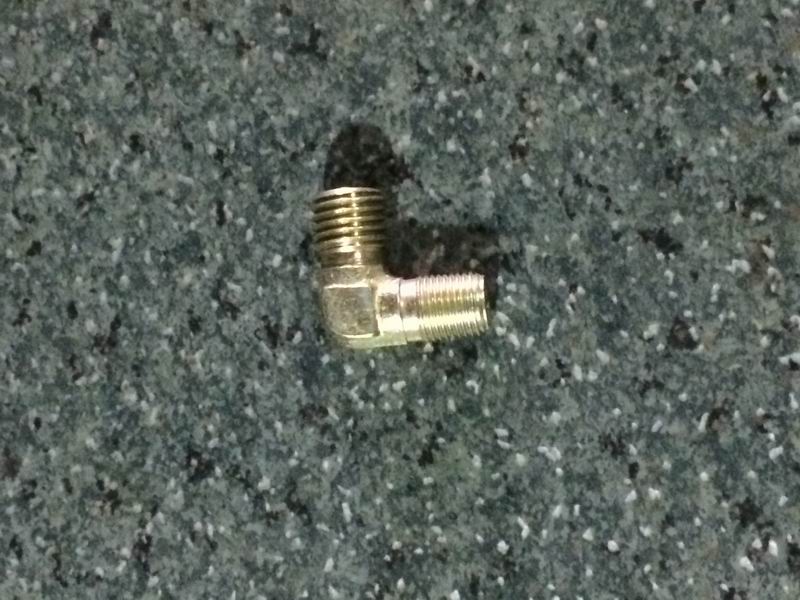 Clutch type right angle connector (end M10*1 card M12*1.5)