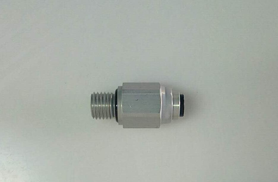 Quick plug-in two-way connector, straight through, end M12*1.5, plug-in 8