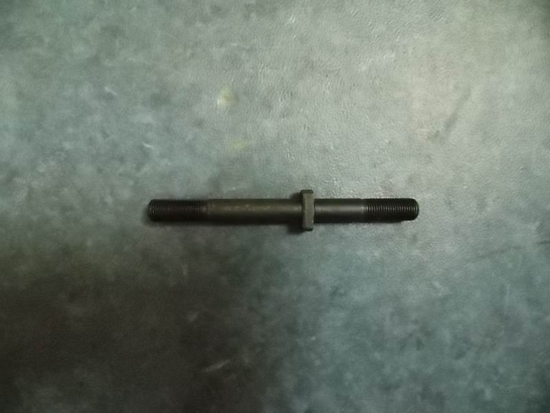 Double head screw with shaft shoulder