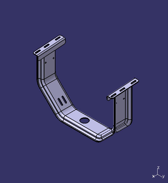Нижний кронштейн подвески силового агрегата, вспомогательная опора