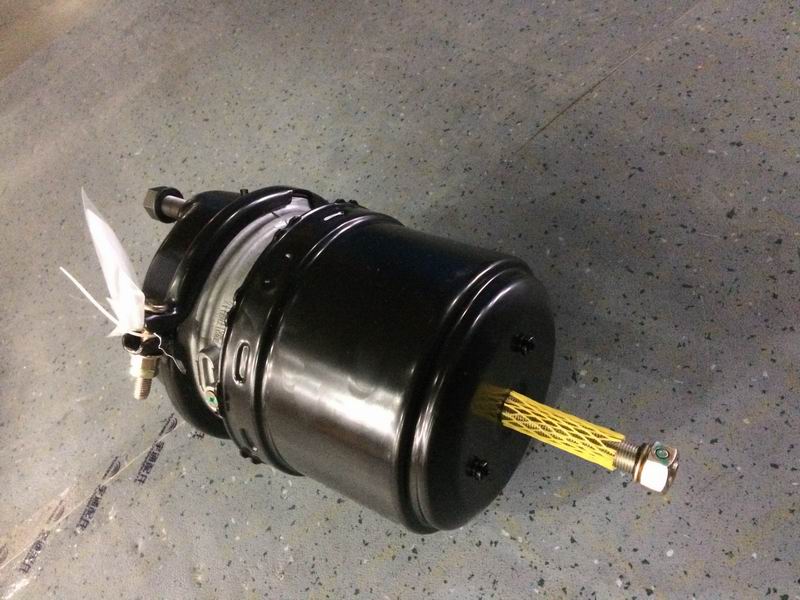 Rear left brake air chamber assembly (Ruili; 24″/24″; disc type)-1