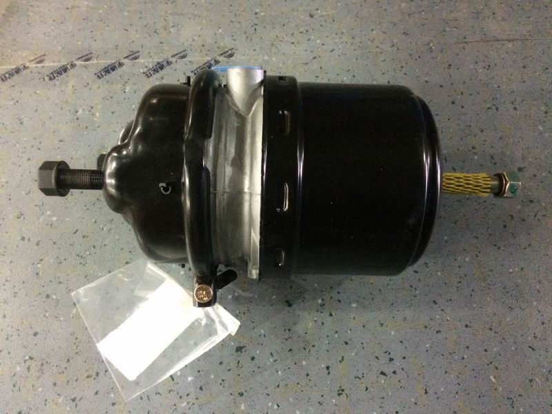 Rear left brake air chamber assembly (Ruili; 24″/24″; disc type)-2