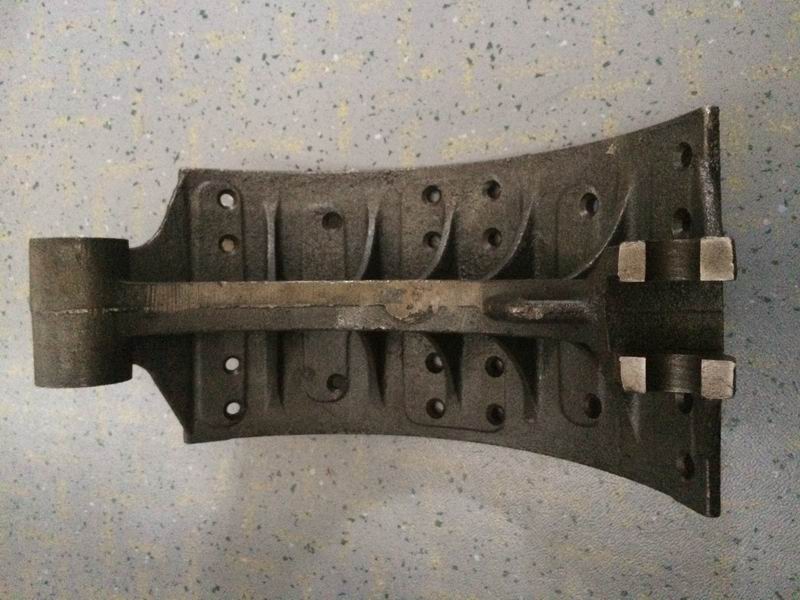 Rear brake shoe iron-1