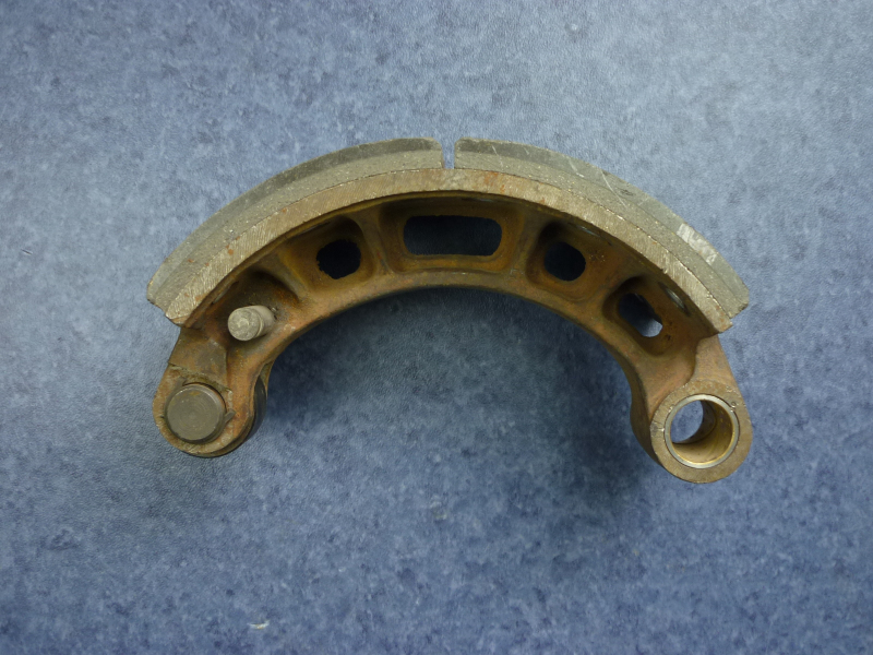 Rear brake shoe iron