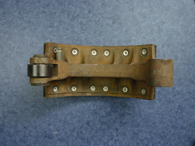 Rear brake shoe iron-1