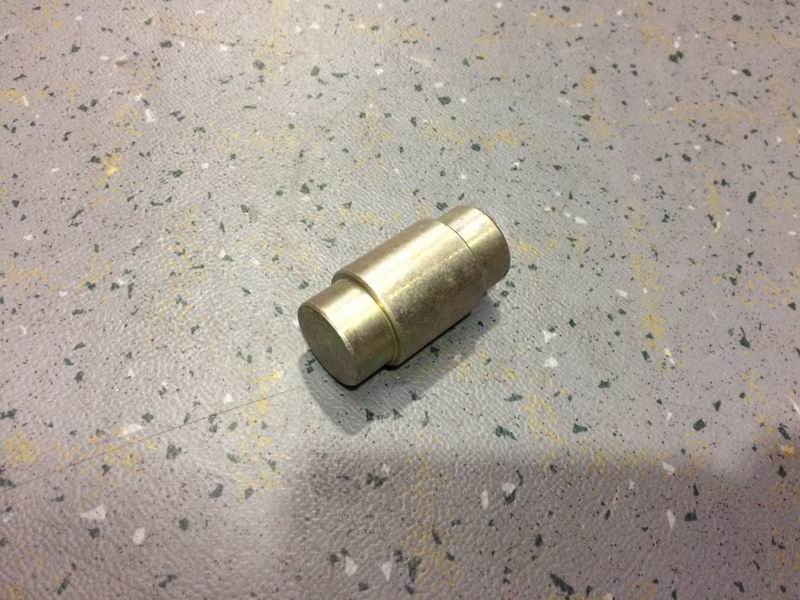 Braking shoe roller; fixed end of the shoe; outer diameter of both ends 25