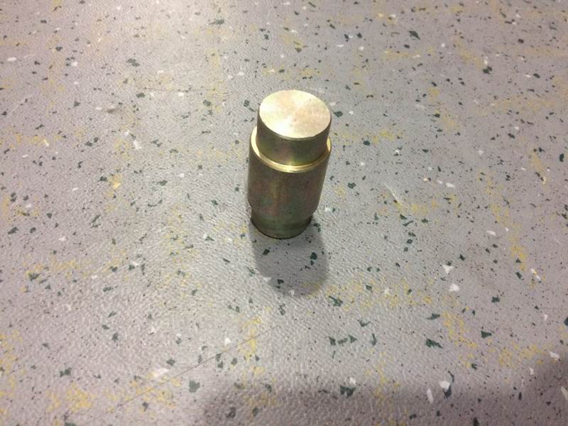 Braking shoe roller; fixed end of the shoe; outer diameter of both ends 25-1