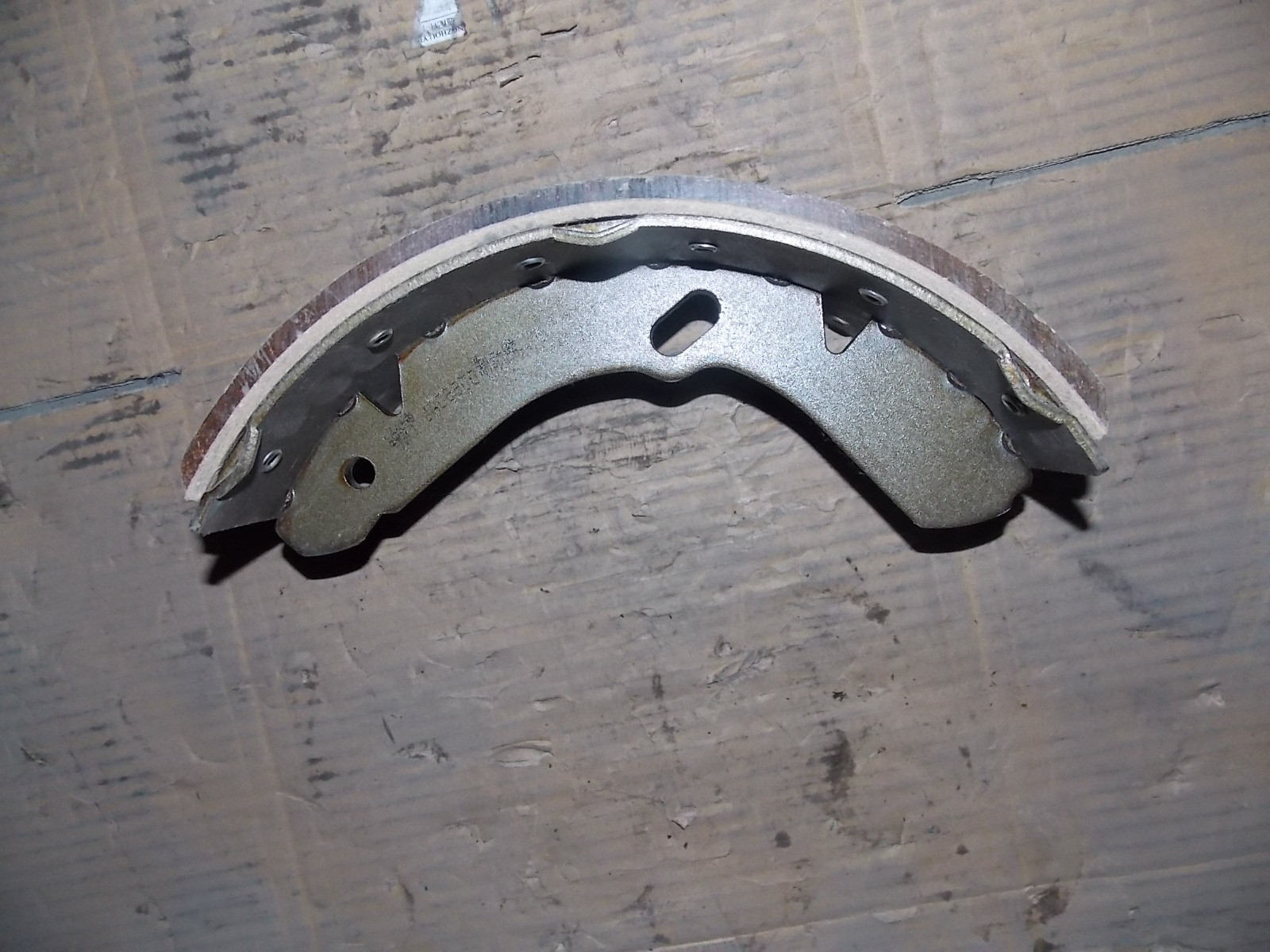 Brake shoe with friction plate assembly-1