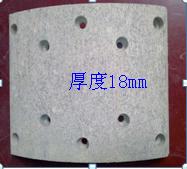 Front brake pads for buses (150*187*10*18);NP