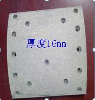Rear brake pads for buses (220*197*15*16);NP