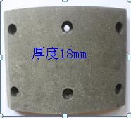 Колодки передние тормозные для автобусов ( 130 * 184 *6* 18 );НП