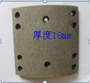 Rear brake pads for buses (180*184*10*18);NP