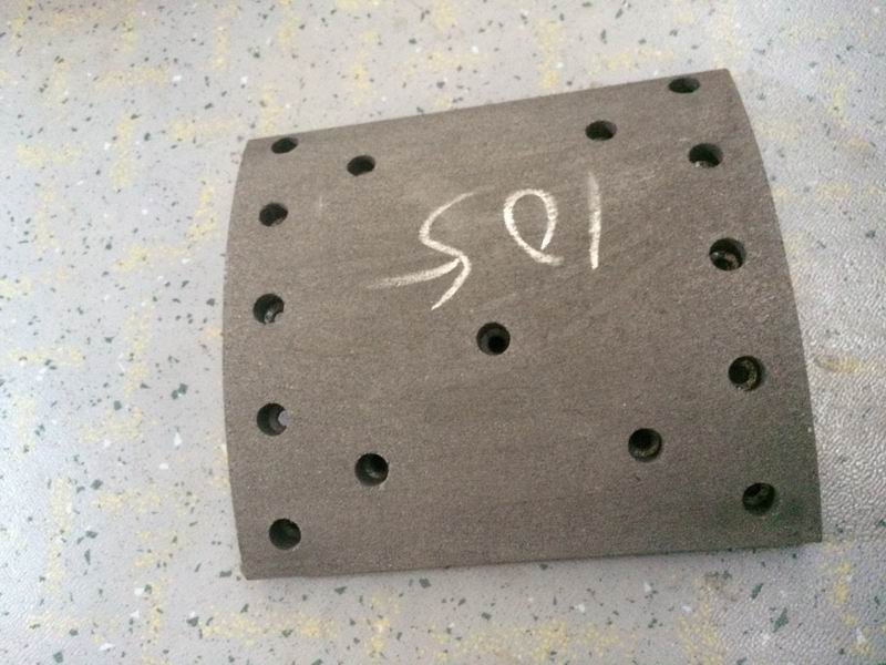 Friction plate; hoof shaft side; width 220; thickness 14.21/thin 8.33