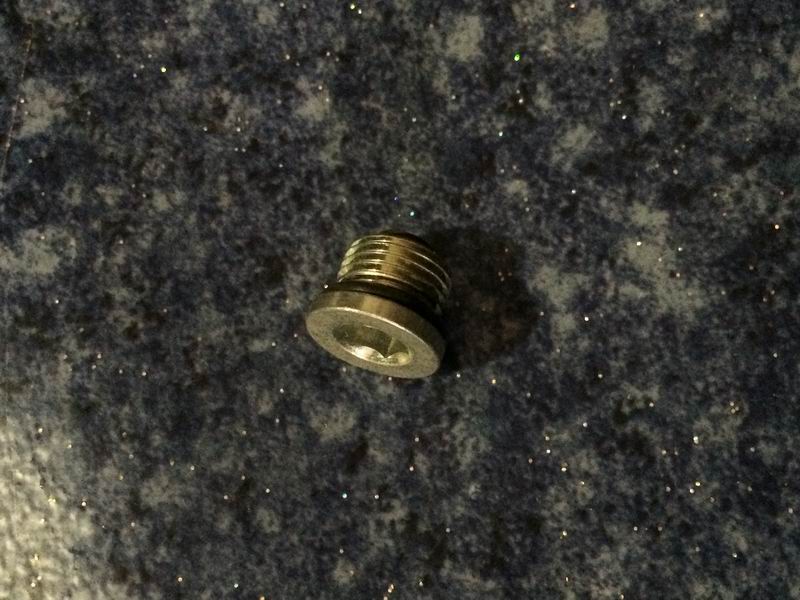 The wheel hub is blocked