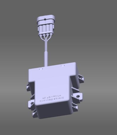 Tire pressure alarm, control box, RX-YUT02