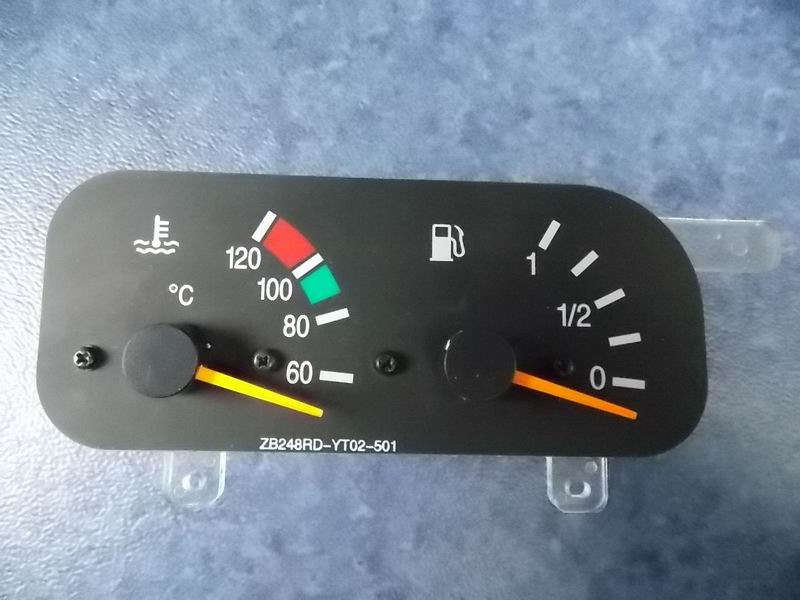 Temperature fuel meter