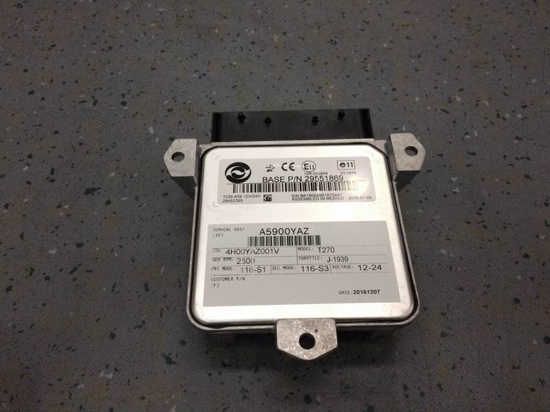 Electronic control unit (ECU); calibrated-2