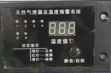 Обнаружение утечки природного газа и сигнализация температуры в кабине главного двигателя-1