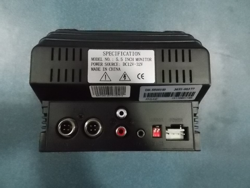 Reverse Monitor Monitor 5.6 Inch Black and White Connection 2 Probes Embedded-1