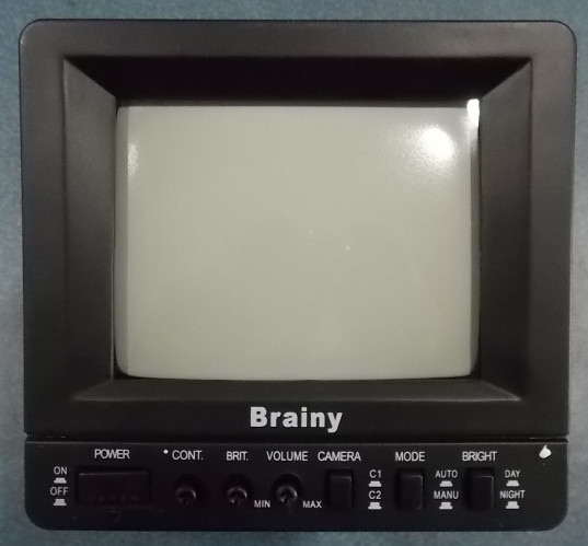 Reverse Monitor Monitor 5.6 Inch Black and White Connection 2 Probes Embedded-2