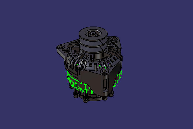 Generator, AVi147D3057, 120A, double B, φ76, have