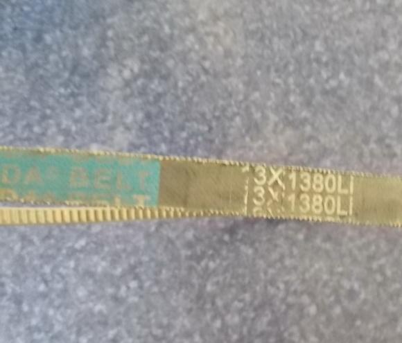 Generator belt Chaochai part number GB/T12732-AV13x1380-1