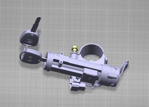 Ignition switch, 9050070, with anti-theft function, no remote control key-1