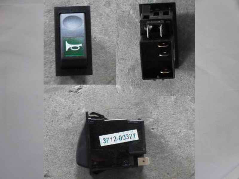 Electrical horn conversion rocker switch, JK982-025A, green-1