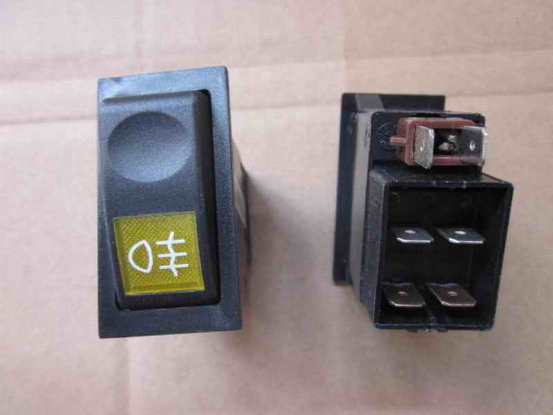Rear fog lamp rocker switch JK982-189A
