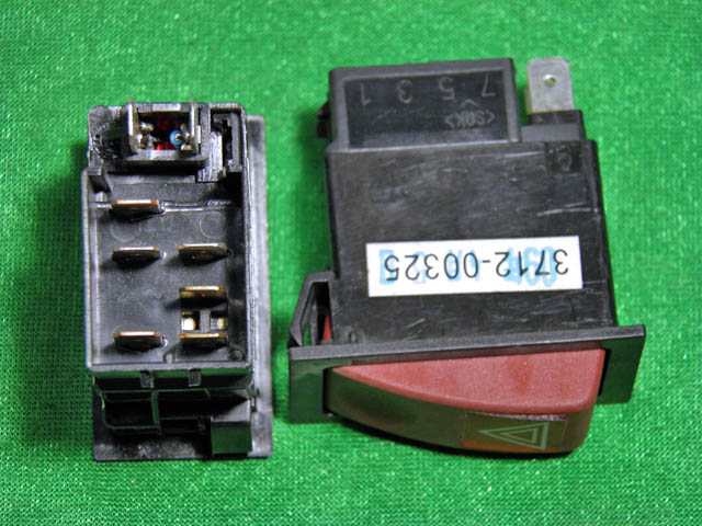 Emergency light rocker switch, JK982-191A, red, red-1