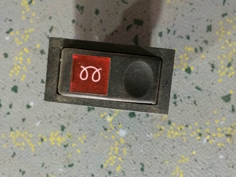 D Engine preheating rocker switch-JK982-011C-1