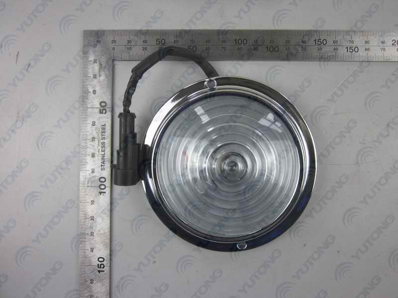 Cabin light, light bulb, round 4 inch, no switch, bottom out line, 24V