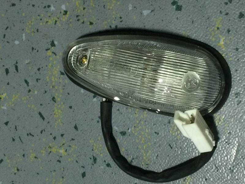 Светильник передний профильный, WG-3, каплевидная форма, лампочка, паста-1