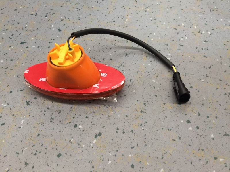 Side turn signal, WG-3C, light bulb, oval, 3M glue 24V-1