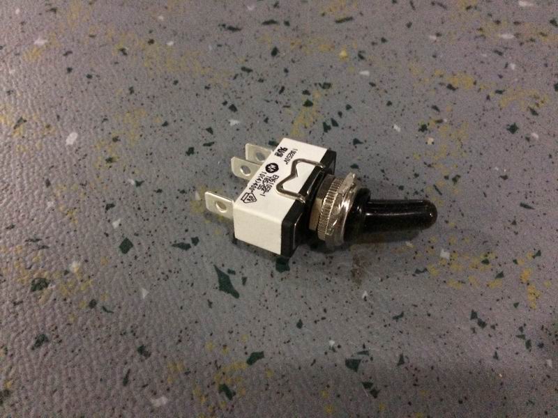 Work light rocker switch