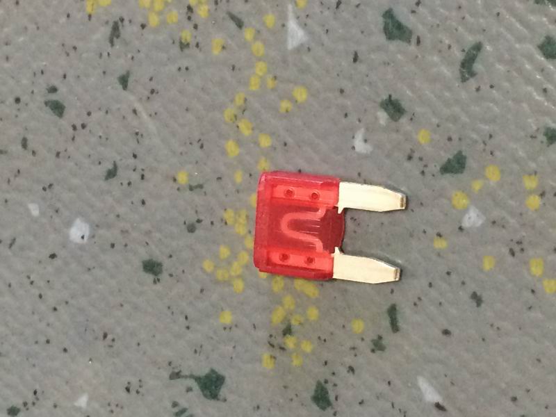 Insurance plate; 10A MINI type/1210