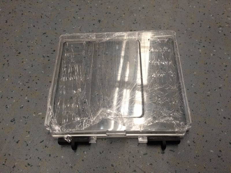 Enclosed electrical box cover assembly
